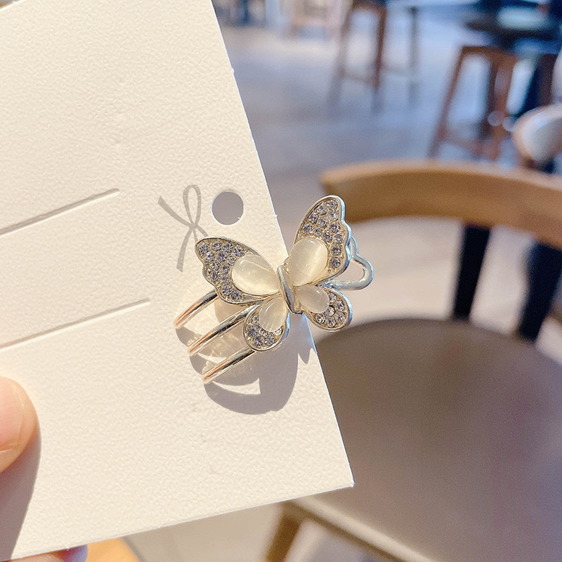 [4 FOR RM10] Crystal Cat Eyes Mini Hair Claw