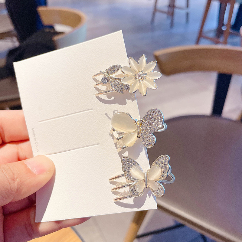 [4 FOR RM10] Crystal Cat Eyes Mini Hair Claw