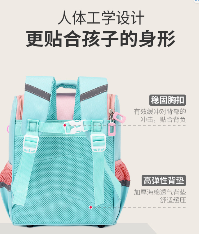 小学生卡通帆布大容量双肩书包