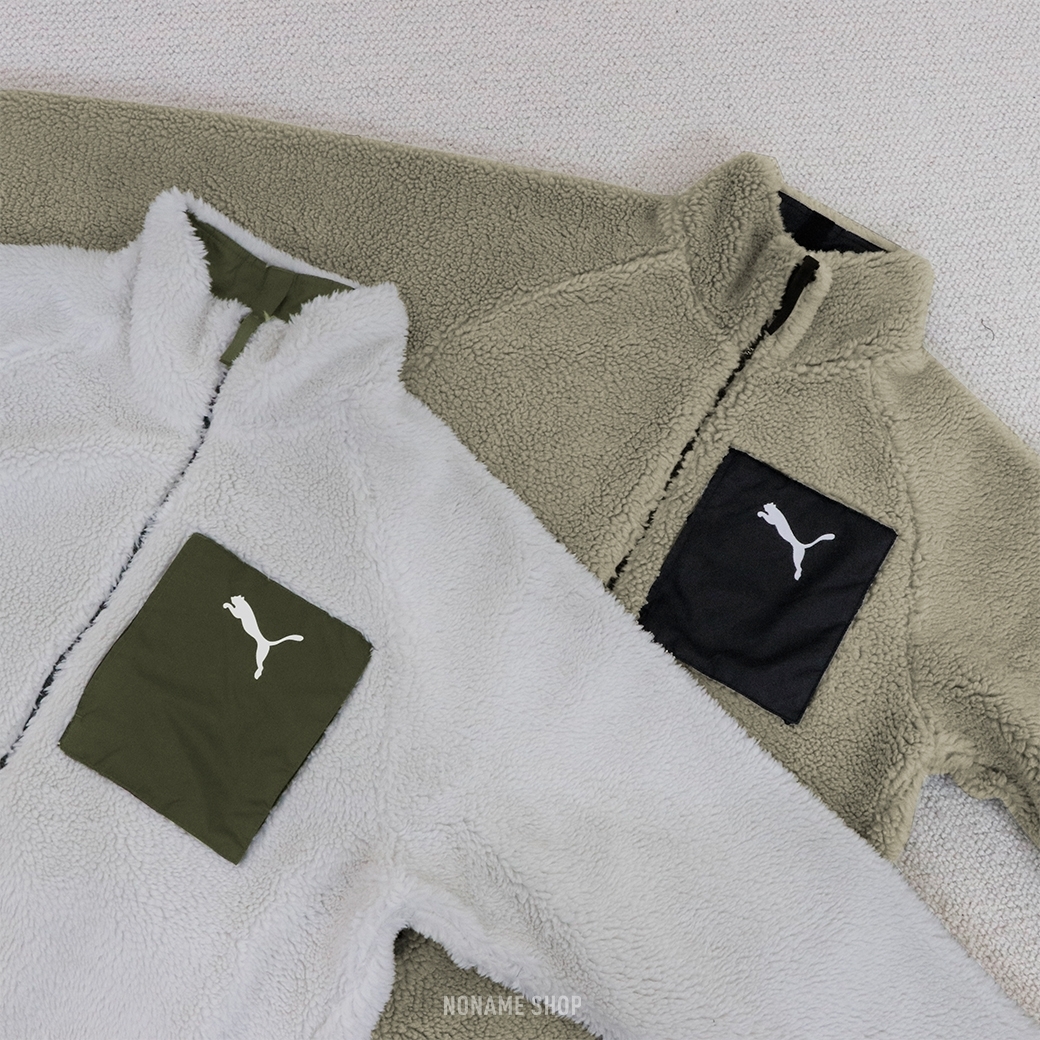 PUMA JP 日本限定 羊羔毛 雙面穿 拉鍊 外套 兩色 (男款)