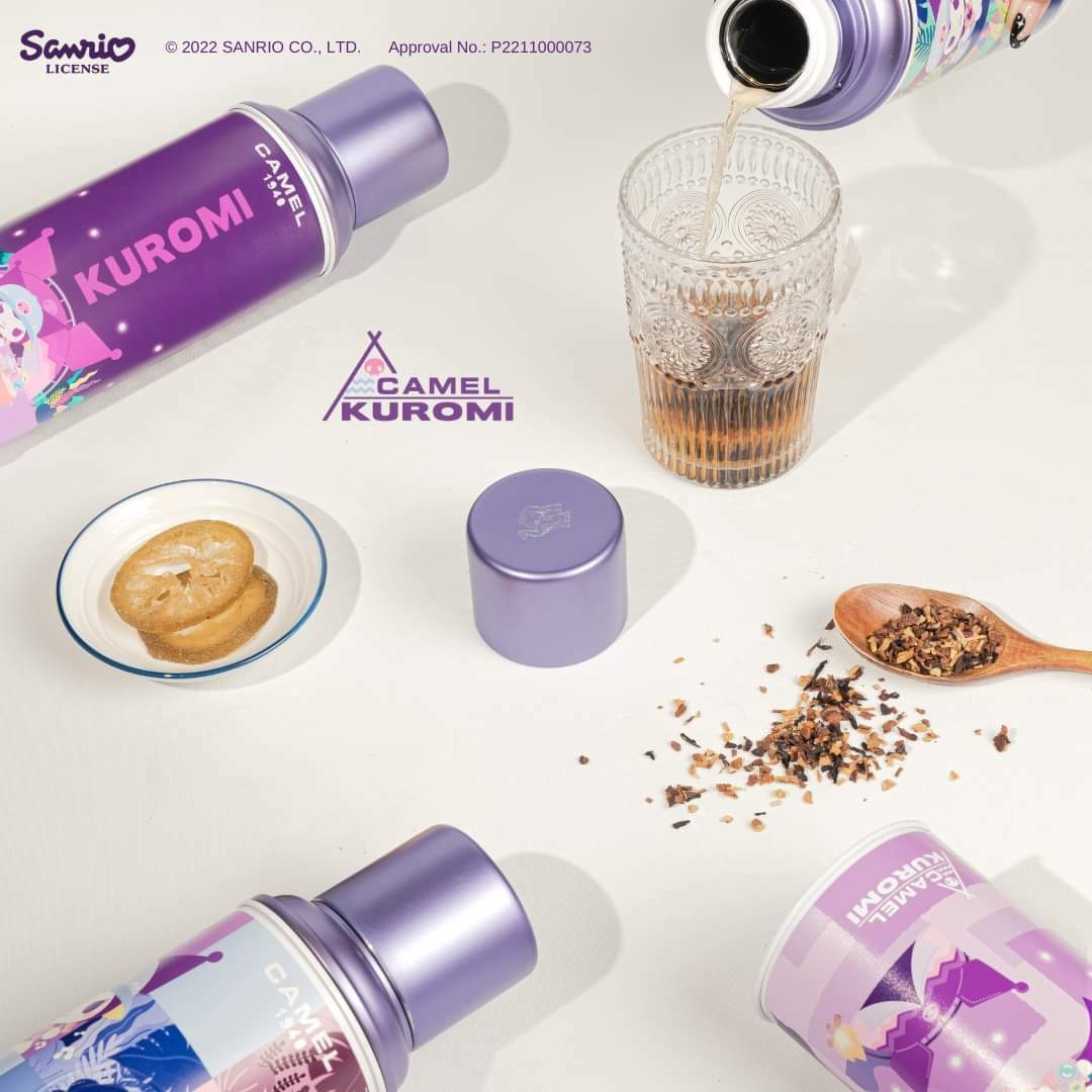 2023冬日CAMEL駱駝牌xKuromi玻璃膽保溫壺450ml