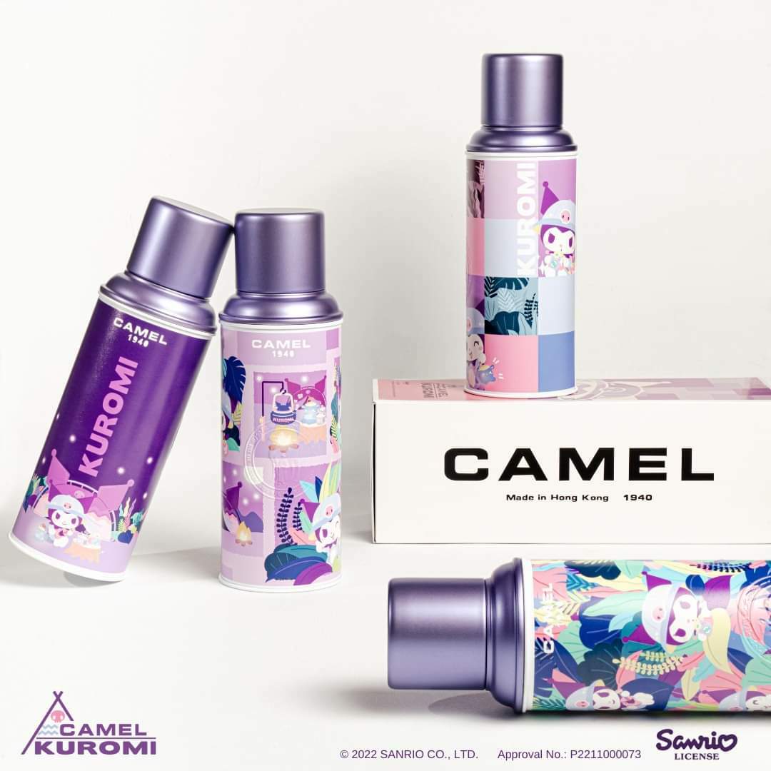 2023冬日CAMEL駱駝牌xKuromi玻璃膽保溫壺450ml