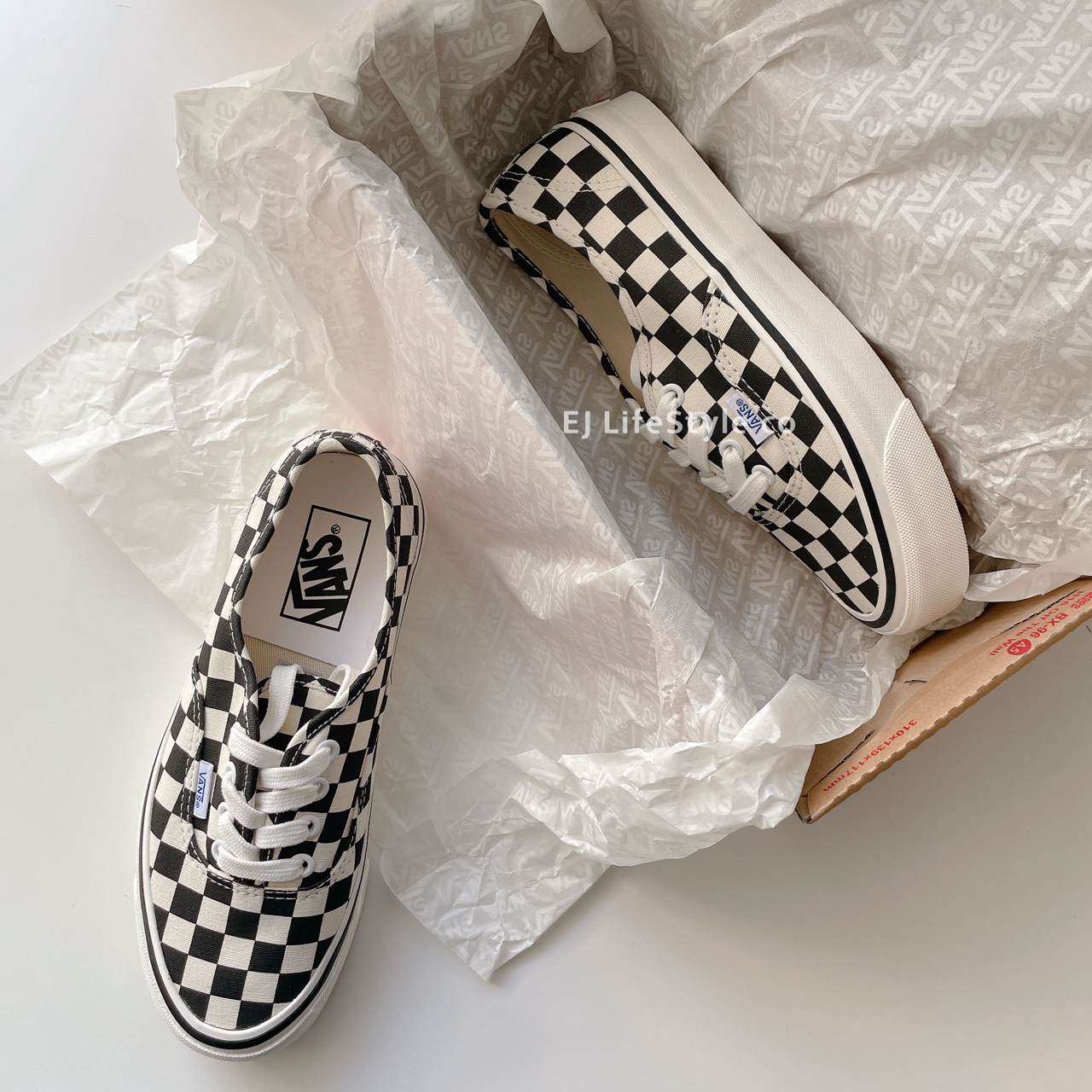 VANS AHTHENTIC 44 DX 棋盤格 白底 黑白 奶茶 大地色 方格 VN0A5KX4SQ7 VN0A38ENOAK  / 現貨+調貨