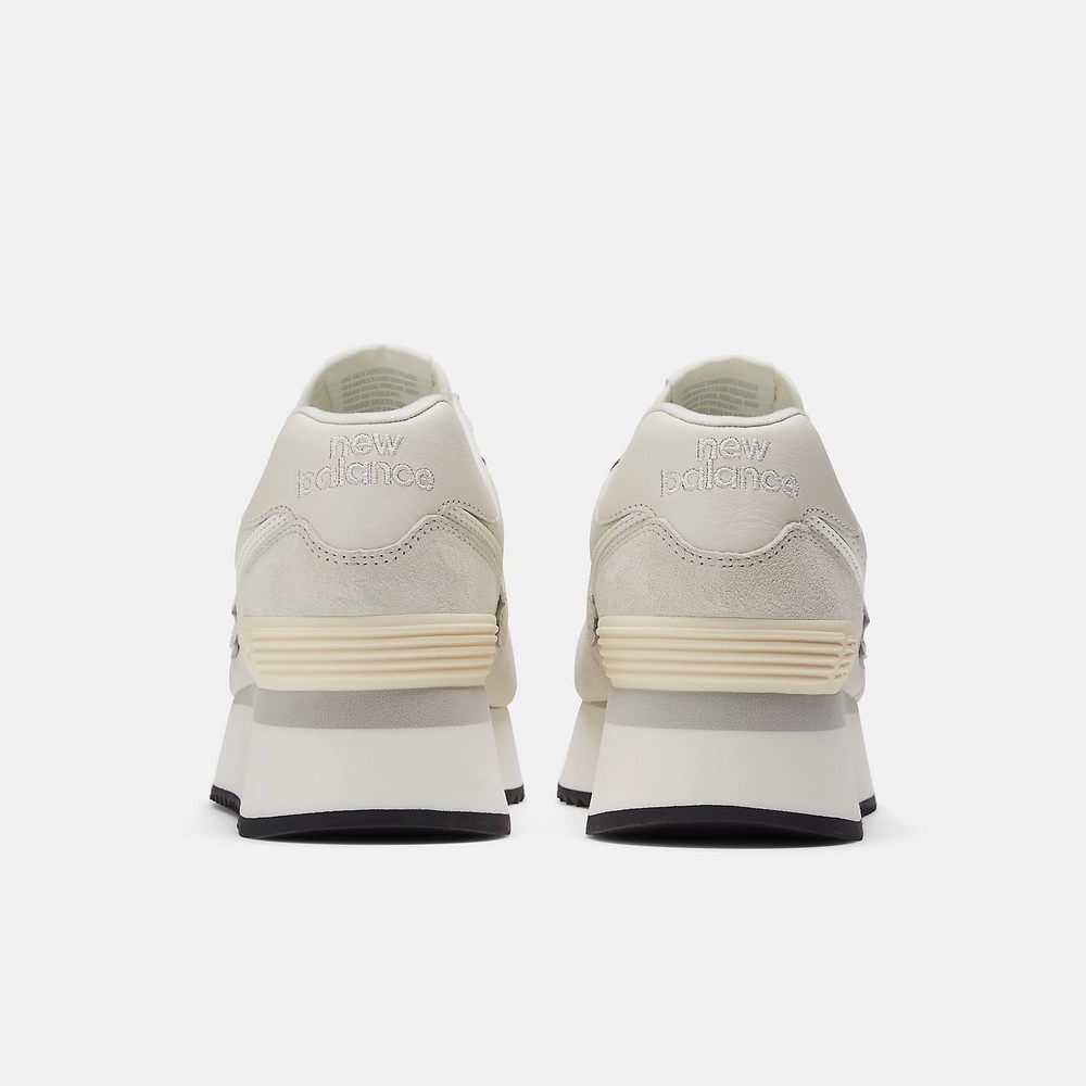 New Balance 574 系列 女 厚底 增高 休閒鞋 白 JAN-