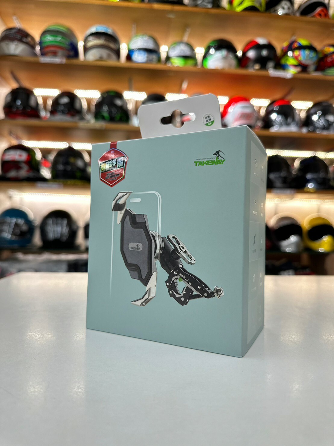 TAKEWAY HAWK1-PH06-AnvPro 防盜 無線充電版 雙磁浮 手機導航架 夾具版本