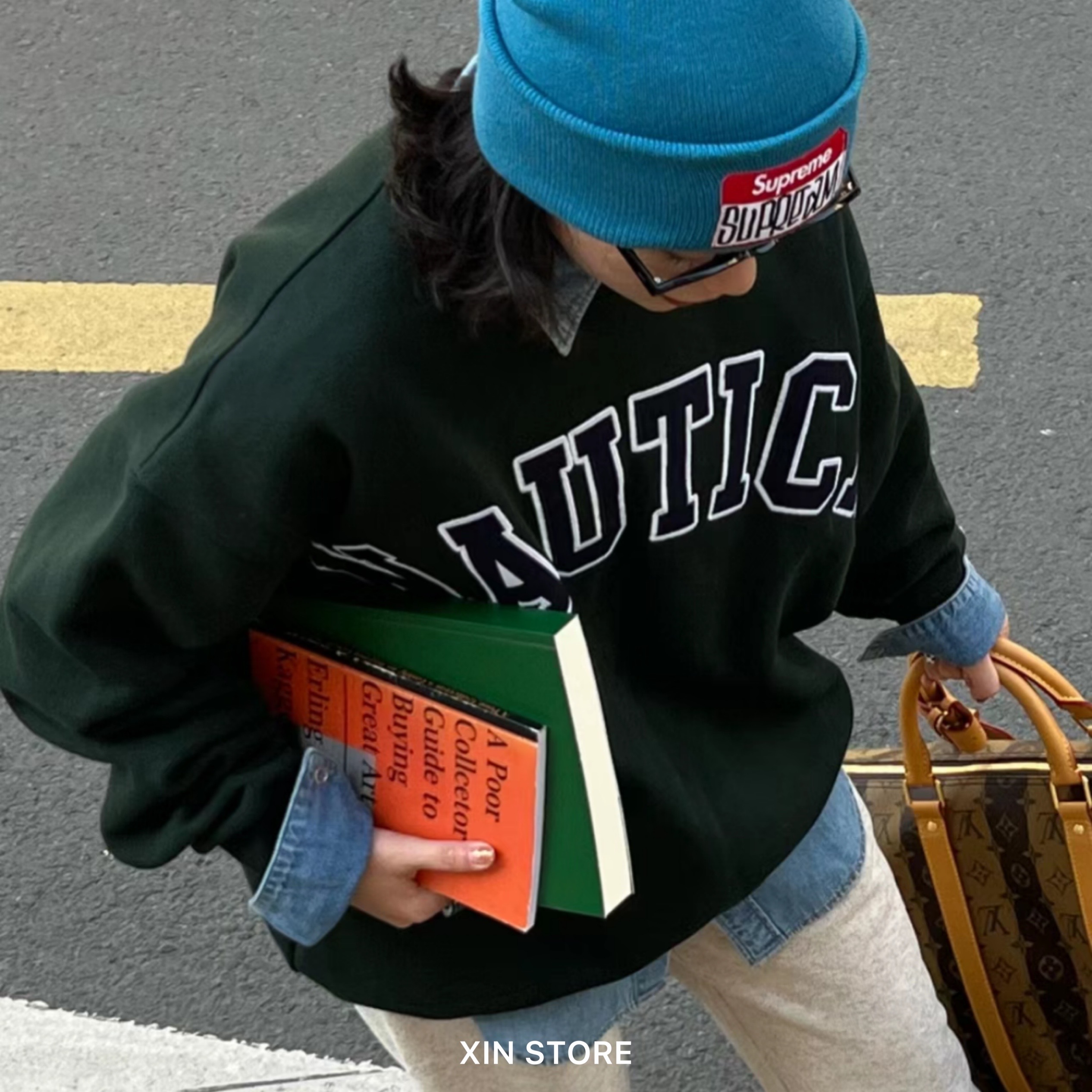 【現貨】NAUTICA JAPAN Basic Heavy Sweat Crew 寬鬆 厚磅 大學tee