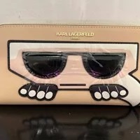 [S] KARL LAGERFELD LH9QZ5AV MAYBELLE CONTINENTAL WALLET, FWN/BLACK, 194775465253 (SKL425)