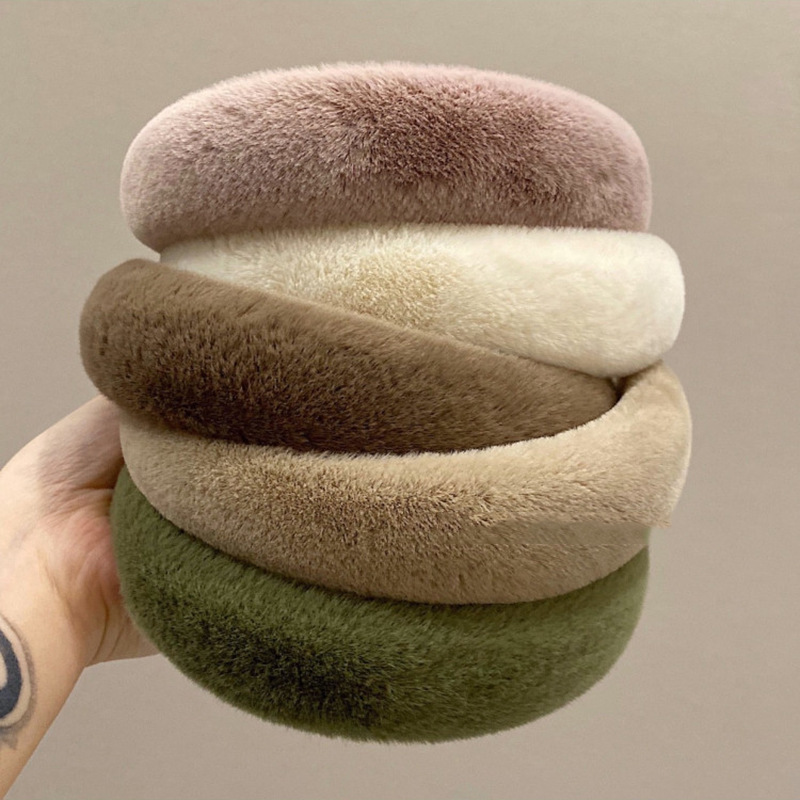 《1548》毛絨絨ins秋冬髮箍