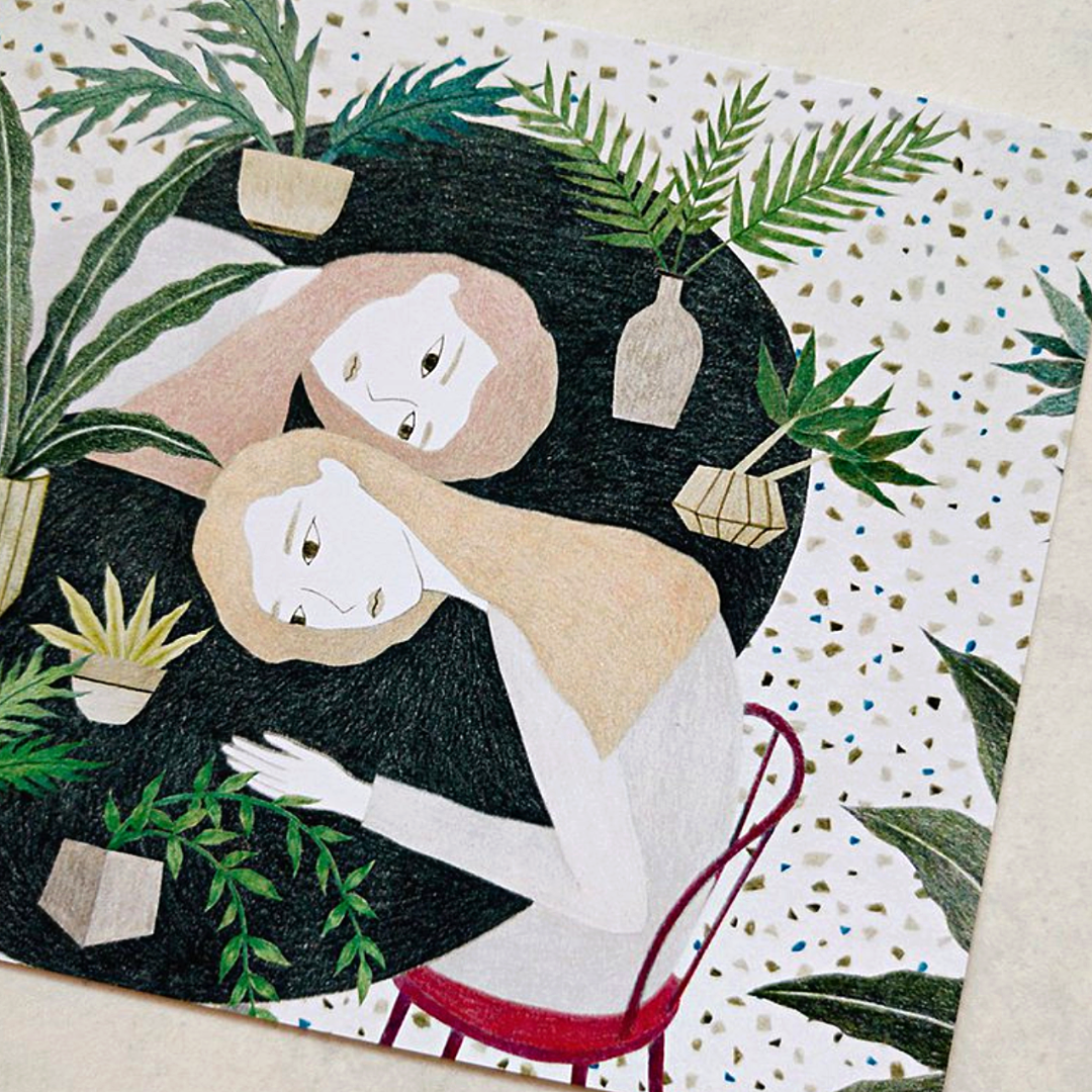 Birdcone Postcard－Girls Series (Taiwanese Stationery Brand)