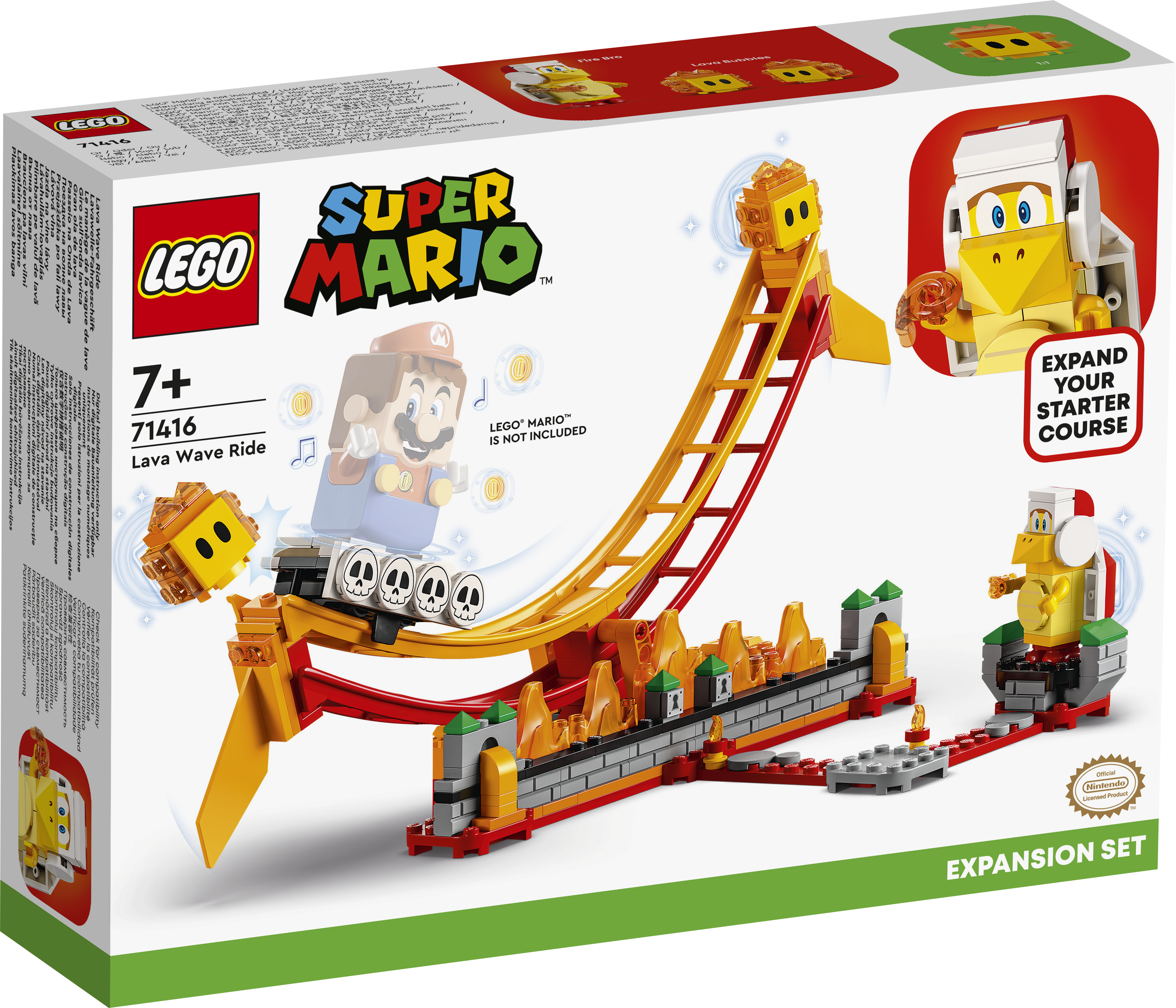 [飛米樂高積木磚賣店] LEGO 71416 Mario-熔岩波浪之旅