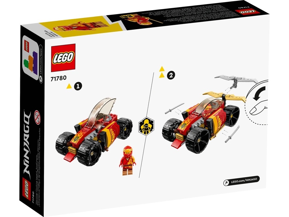 [飛米樂高積木專賣店] LEGO 71780 Ninjago-赤地的忍者賽車-進化版