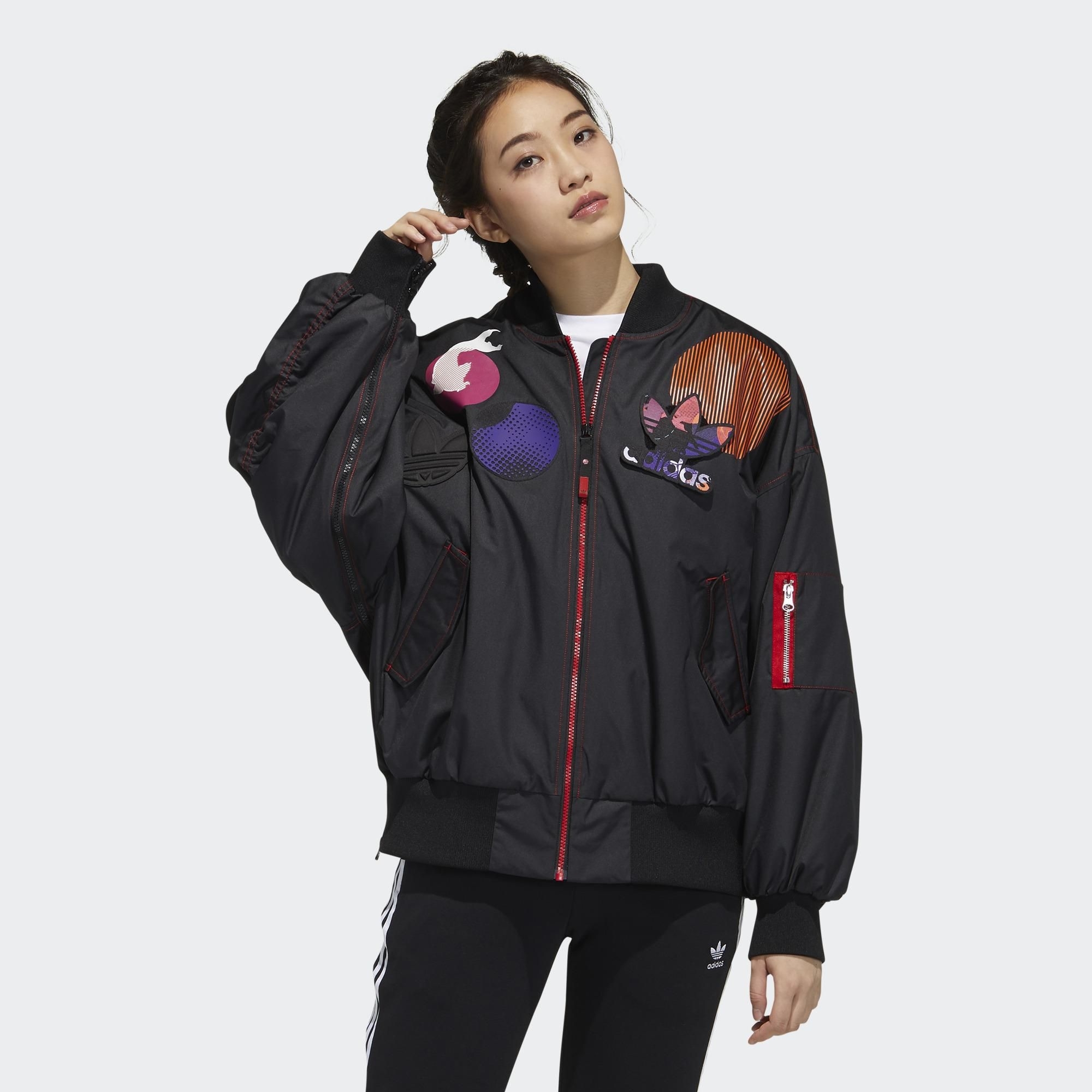 ADIDAS CNY PatcBomber 女 外套 黑GN4735 JAN-
