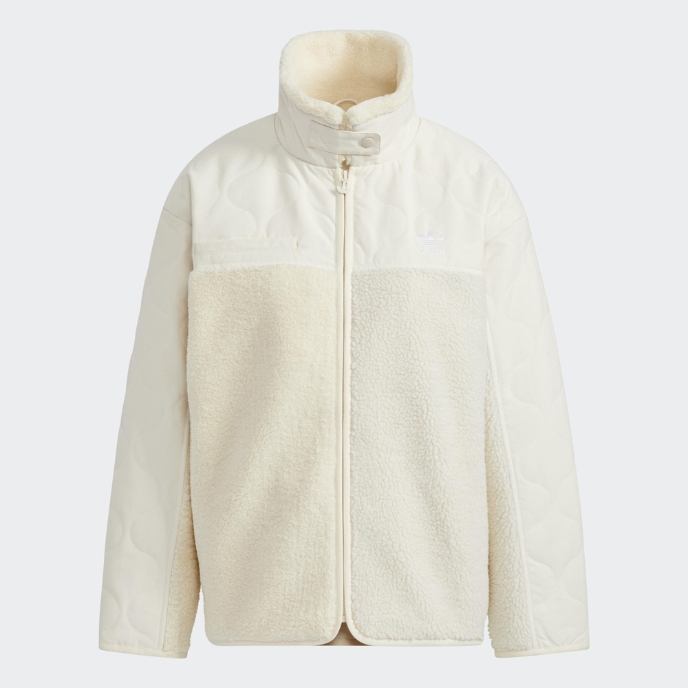 ADIDAS SHERPA JACKET 女 外套 白 HK2071 JAN-