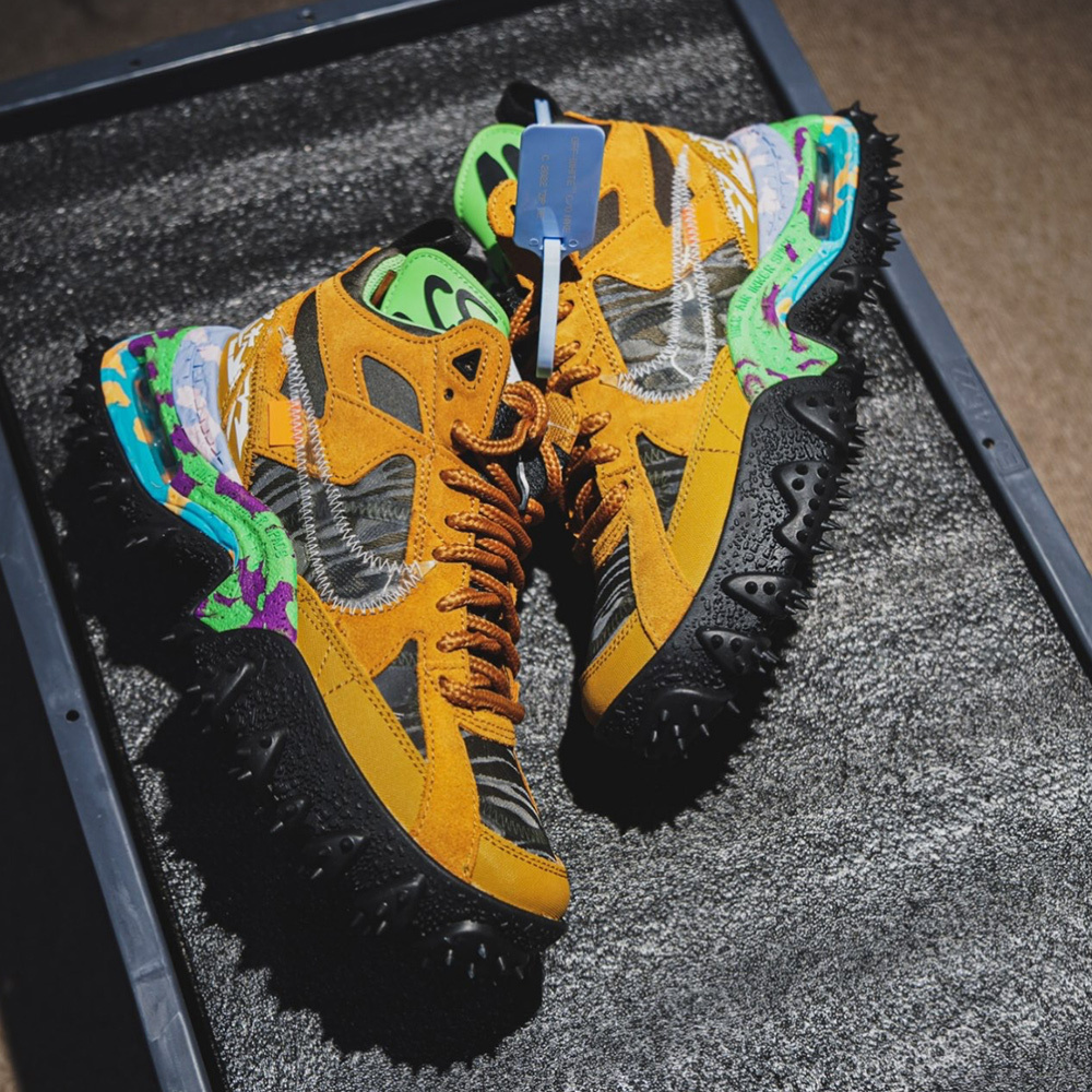 Off‑White x Nike Air Terra Forma Wheat Green Strike 解構 塗鴉 卡其 DQ1615-700