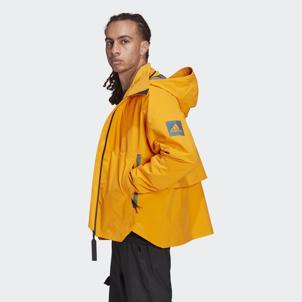 ADIDAS MYSHELTER JKT 男 戶外防雨外套 黃 GQ2397 JAN-
