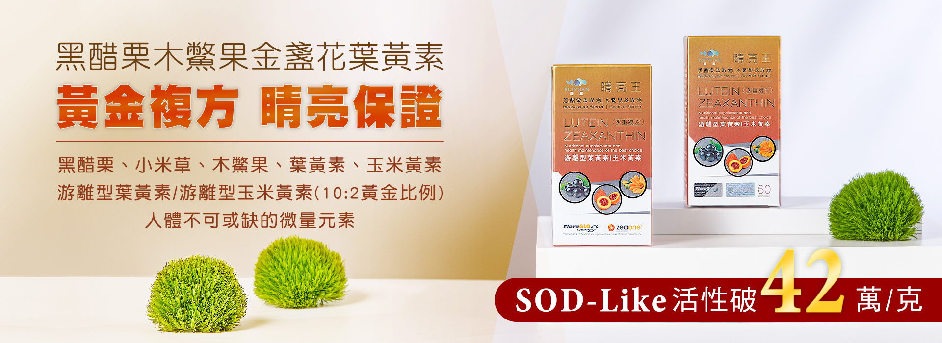 睛亮王,黑醋栗葉黃素,木鱉果葉黃素,金盞花葉黃素,木鱉果,葉黃素,高抗氧化物,SOD_LIKE,SOD_LIKE破42萬克