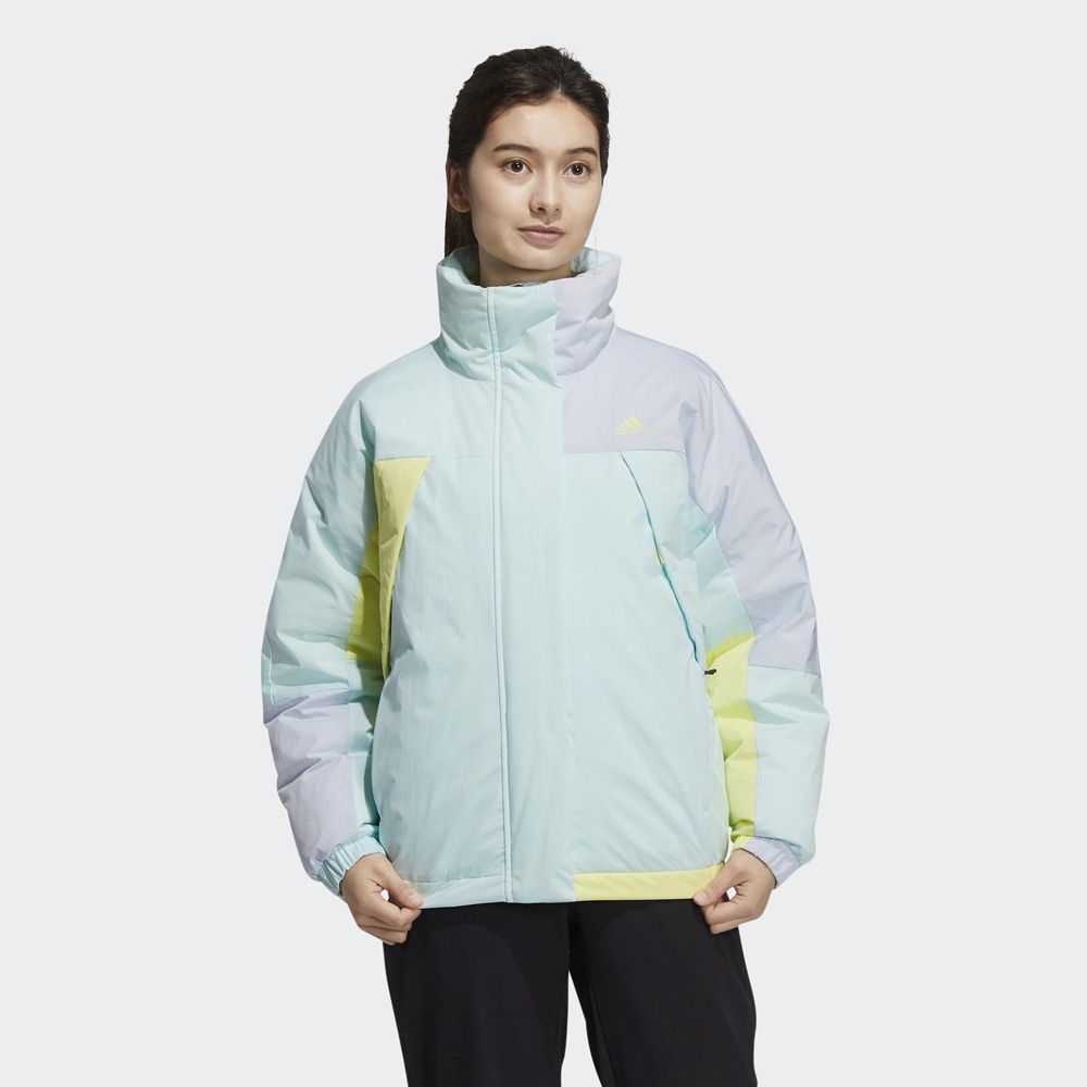 ADIDAS W CB DOWN JKT 女 羽絨外套 淺藍H23069 JAN-