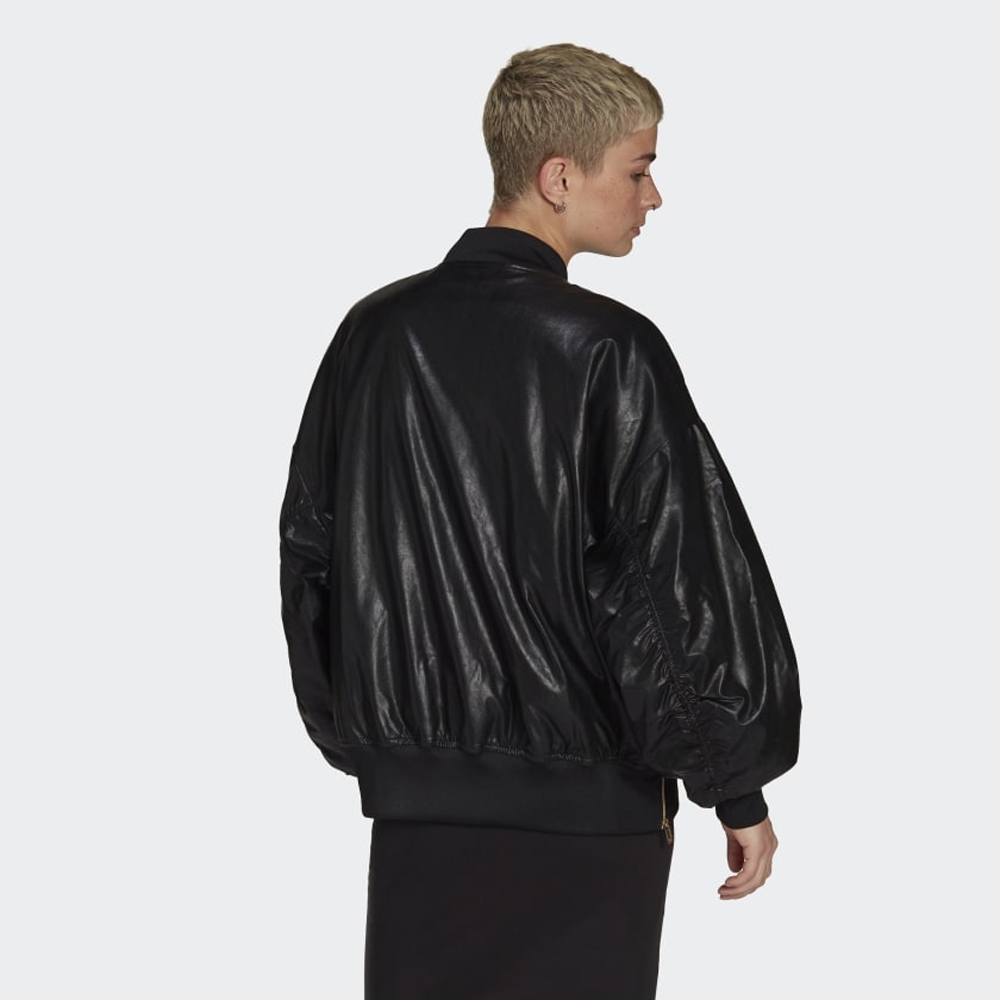 ADIDAS BOMBER JACKET 女 外套 黑 皮外 HG6672 JAN-