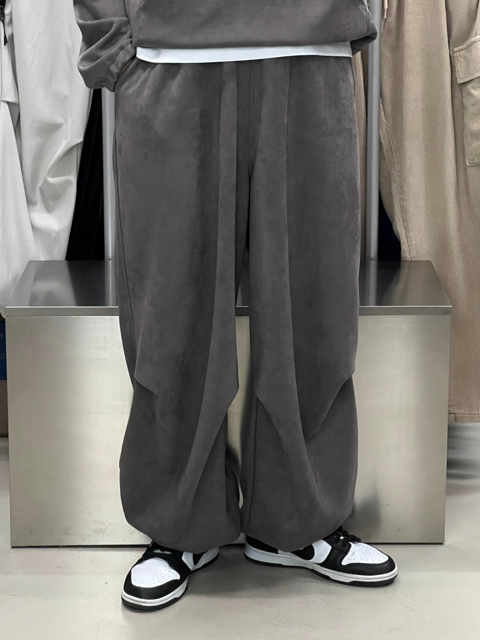 猄絨面可束腳鬆身褲 P2167