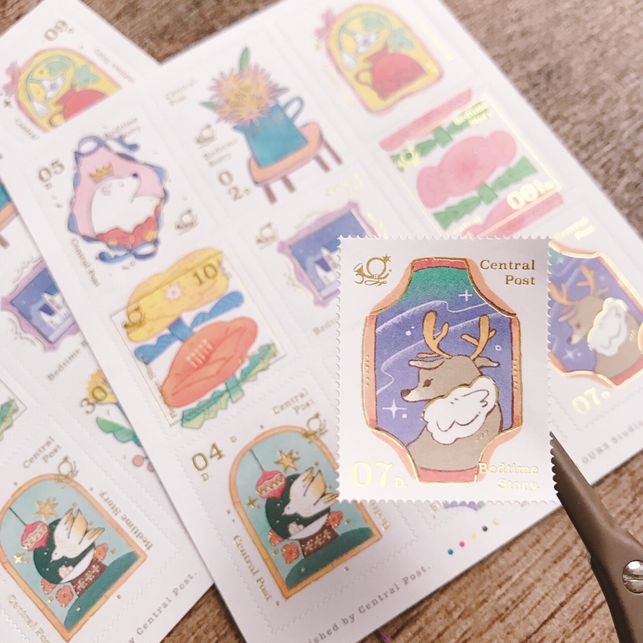 OURS | 床邊故事  郵票貼紙