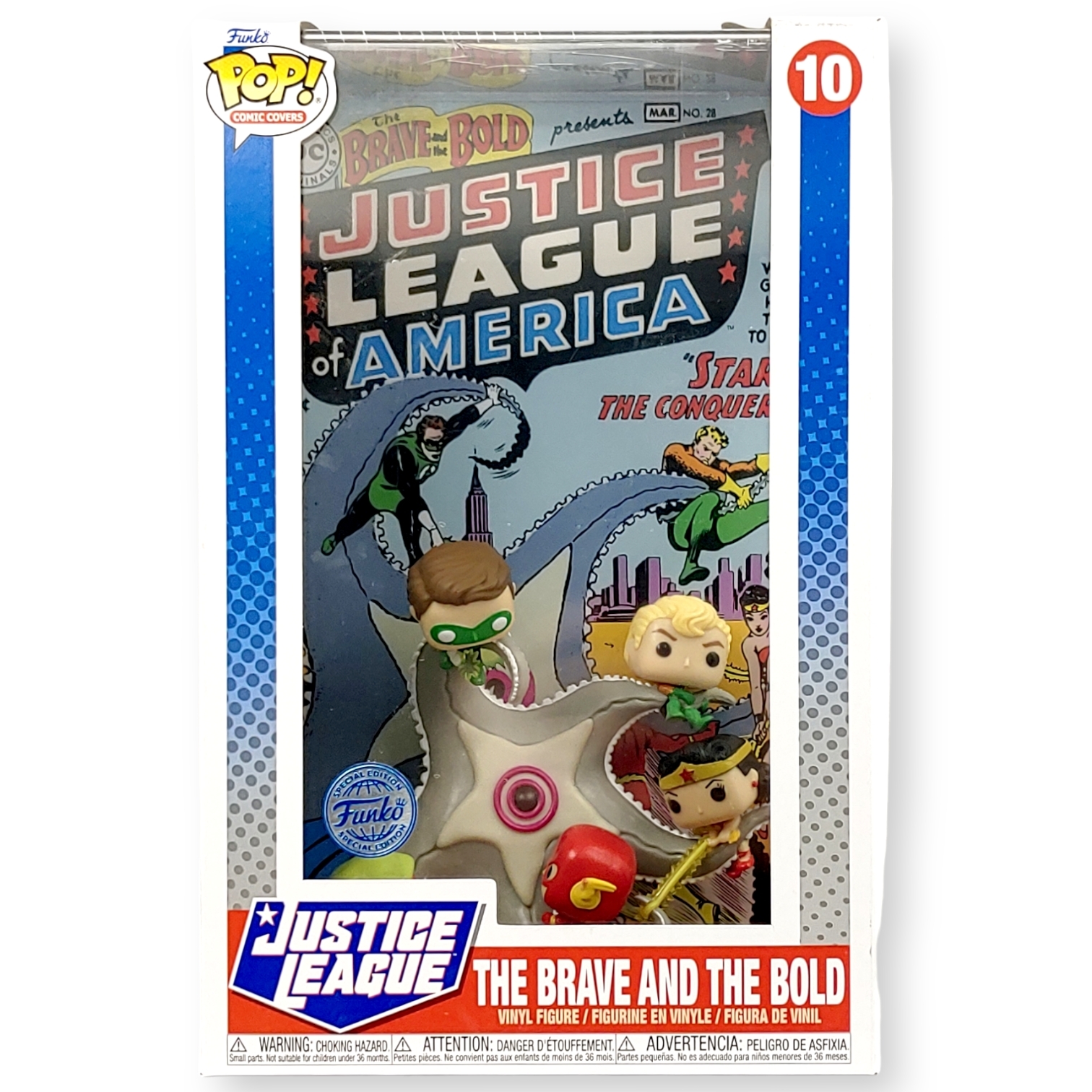 FUNKO POP <正義聯盟>美國正義聯盟(漫畫封面陳列盒-)No.10