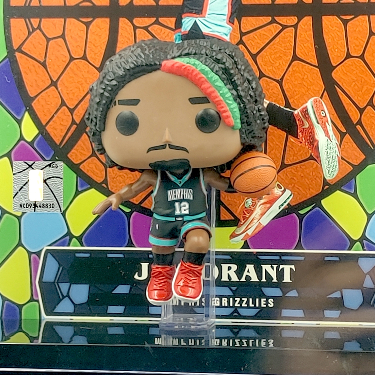 FUNKO POP<NBA>灰熊賈.莫蘭特(黑綠衫)(收藏卡背景盒)-No.17