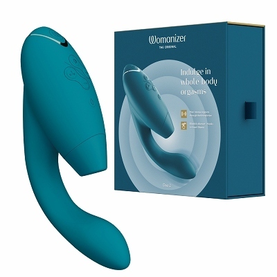 Womanizer Duo 2 Dual-Stimulaion Suction Vibrator Petrol
