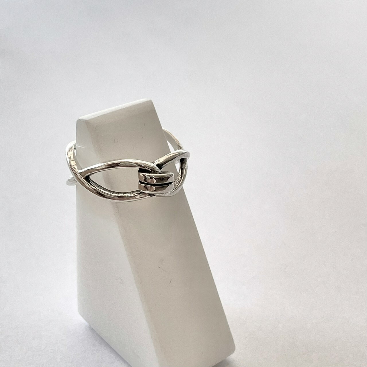 │簡約│無限交織 • 開口戒 • 純銀戒指 • 可碰水 • 抗過敏 S925
