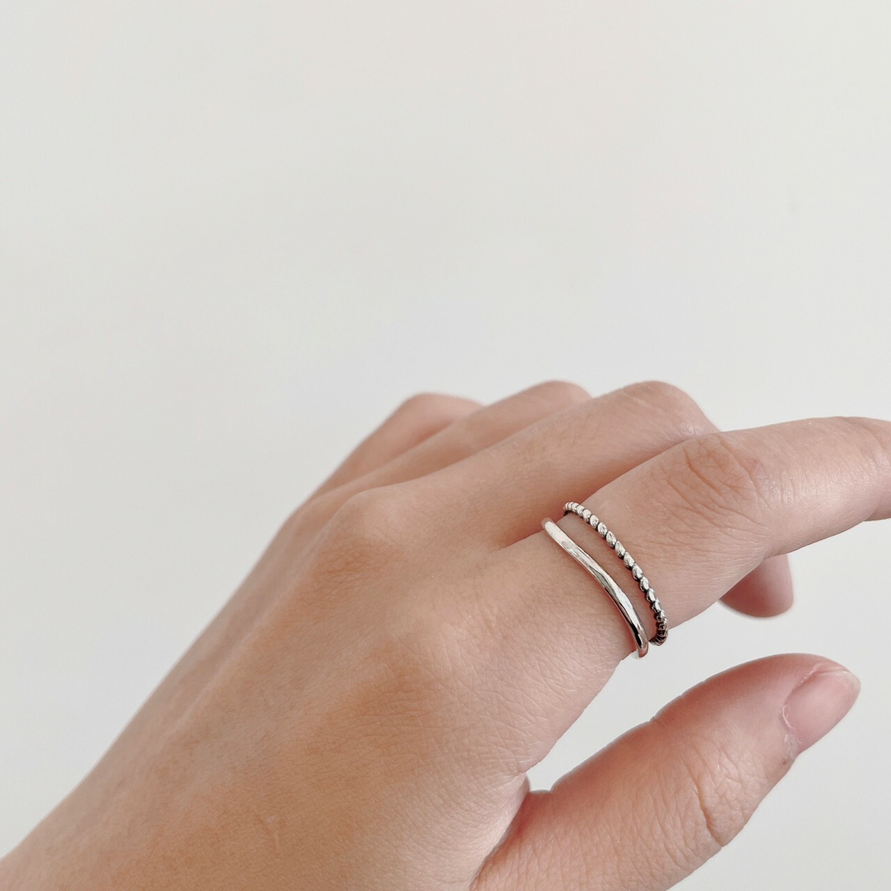 │簡約│漸變麻花 • 開口戒 • 純銀戒指 • 可碰水 • 抗過敏 S925