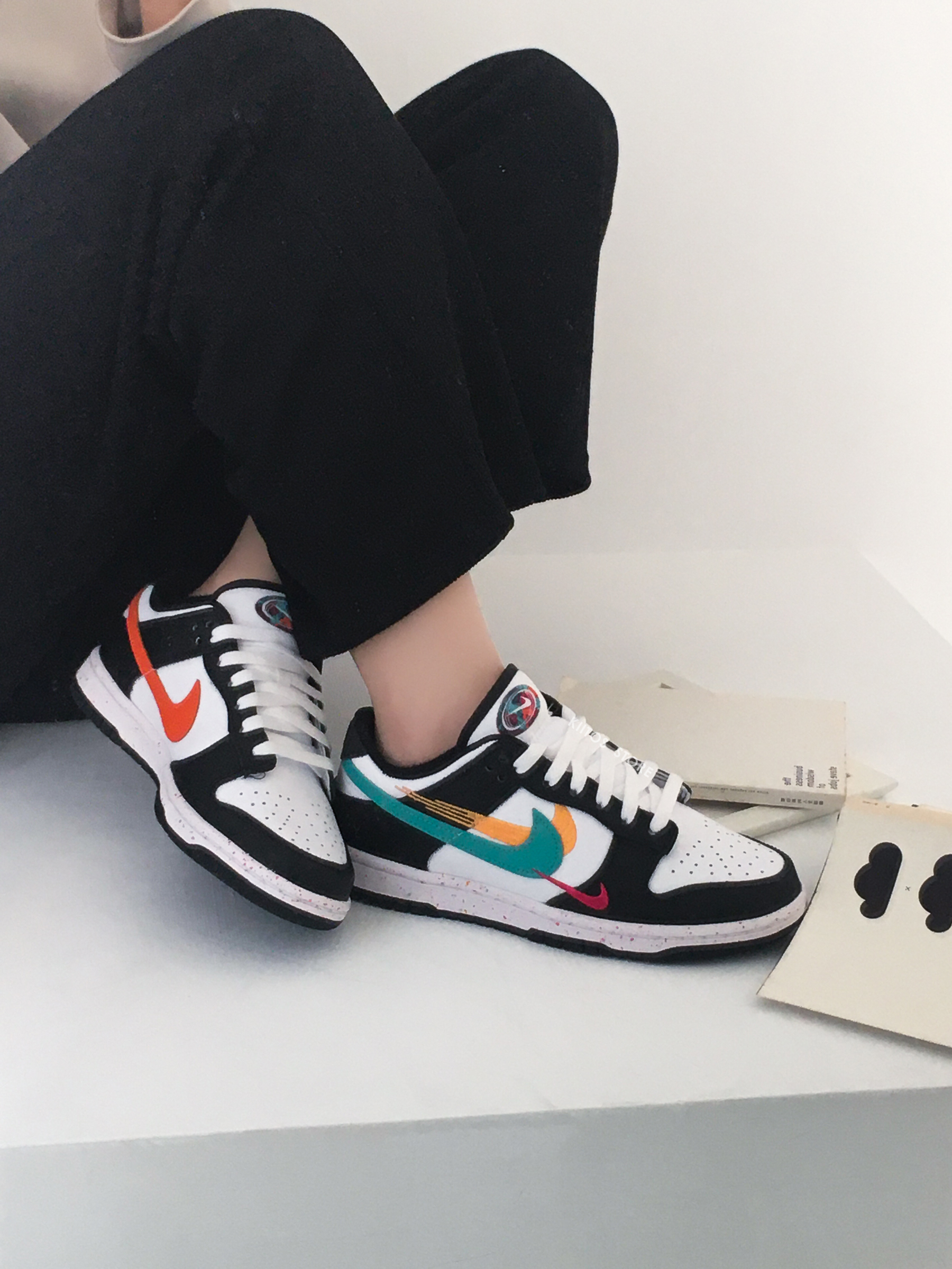 Nike Dunk Low 彩色 雙勾 女鞋 FD4623-131