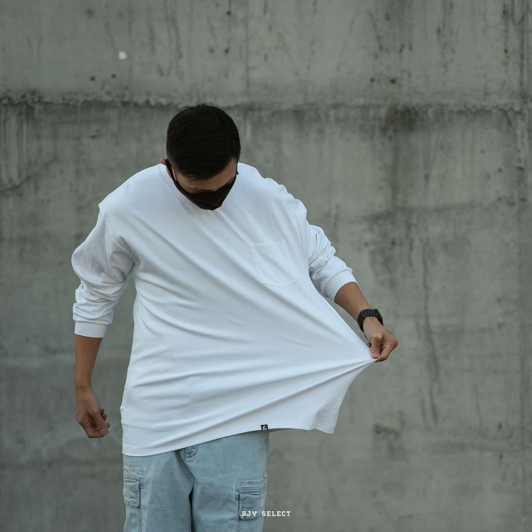 #現貨 BJY Long Sleeve T-Shirts 口袋薄長袖 爆ㄍㄢˋ好穿材質 兩色 22305-6