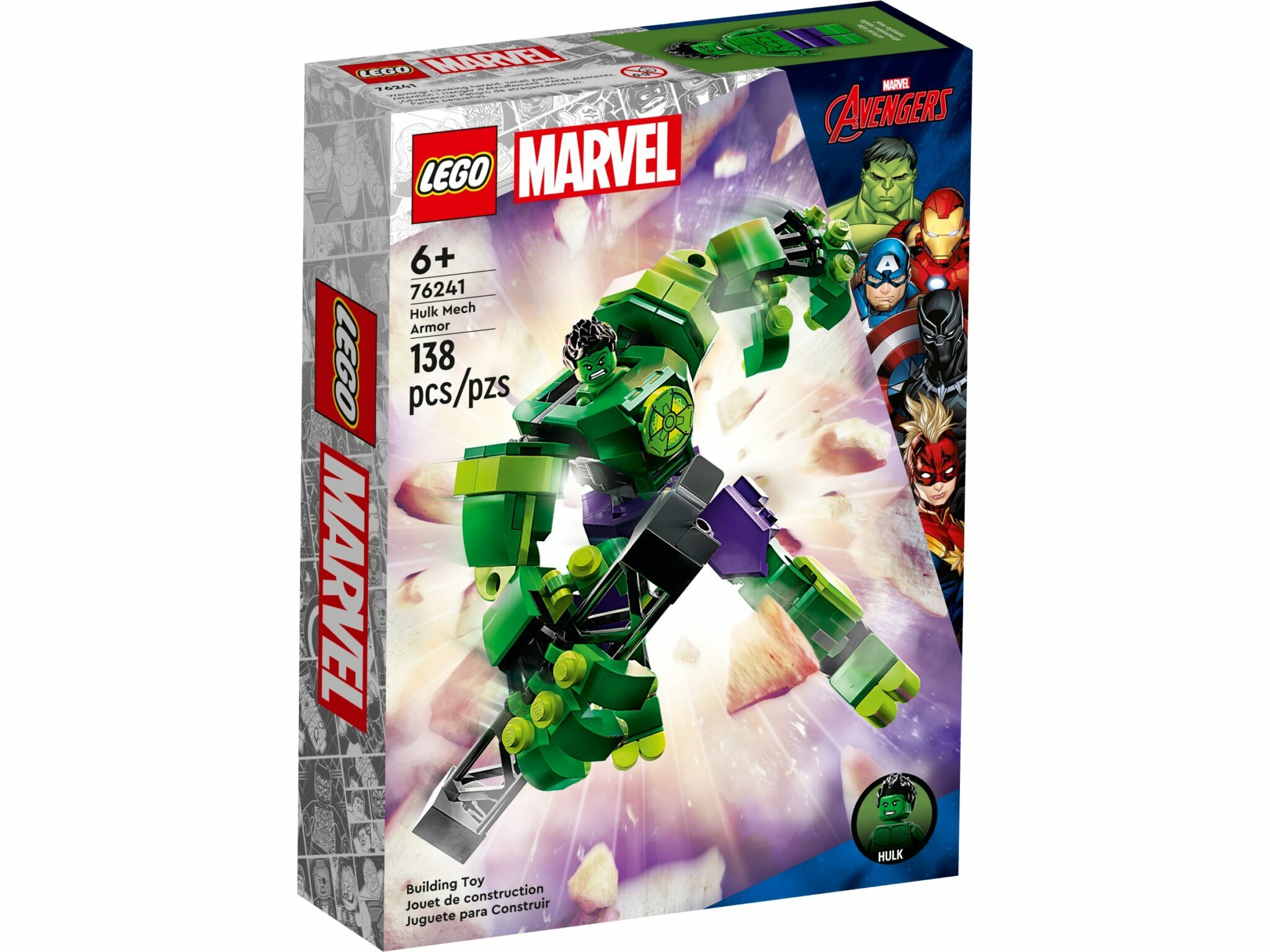 [飛米樂高積木磚賣店] LEGO 76241 Marvel - 綠巨人浩克裝甲