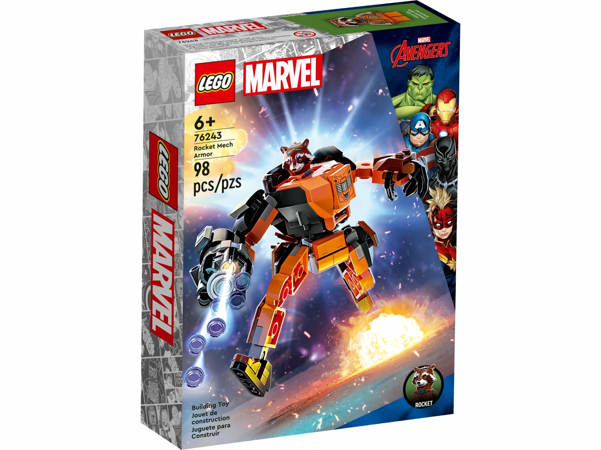 [飛米樂高積木磚賣店] LEGO 76243 Marvel - 火箭浣熊裝甲