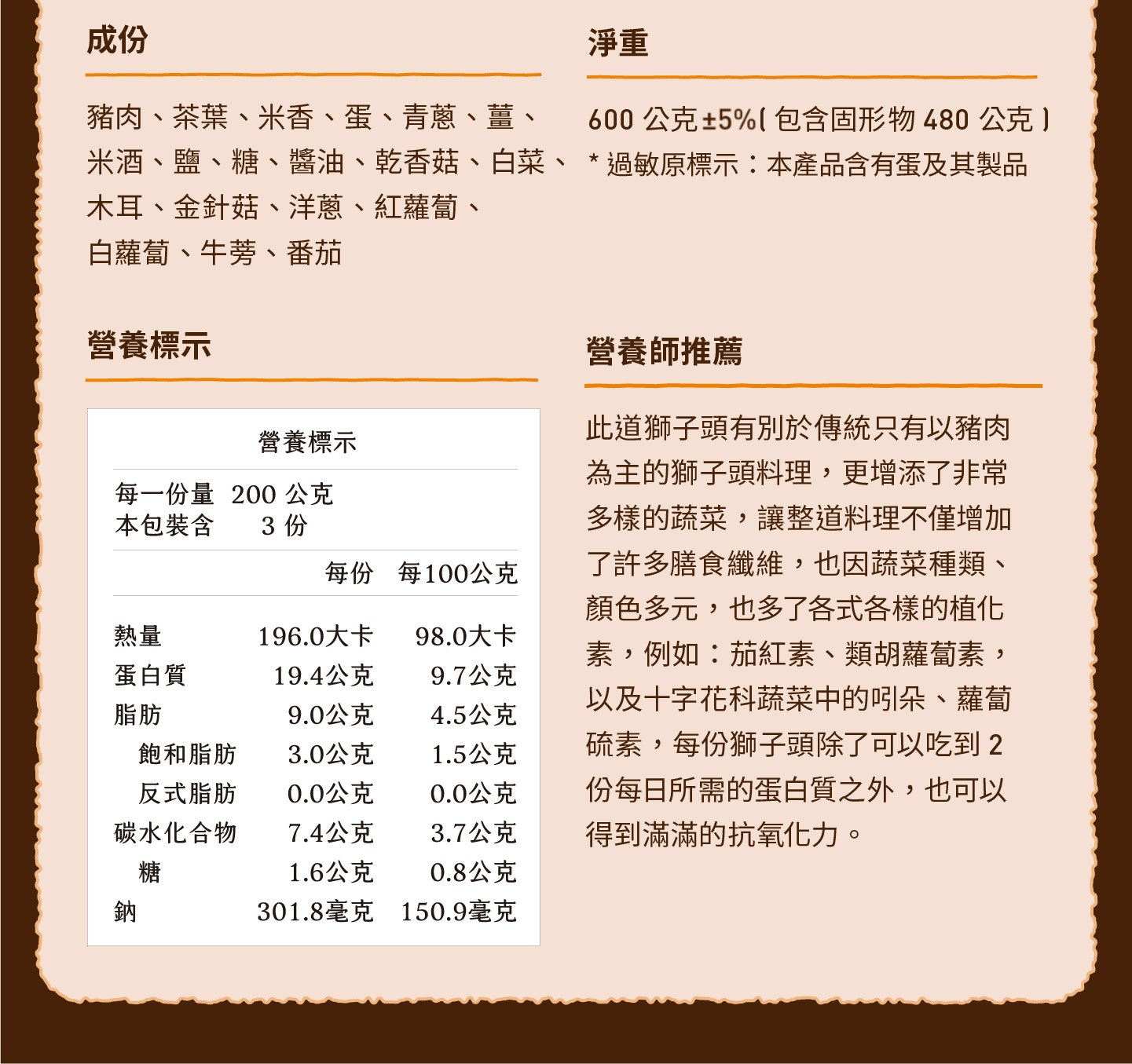 三小市集 茶香永續年菜｜第三道：砂鍋茶香獅子頭