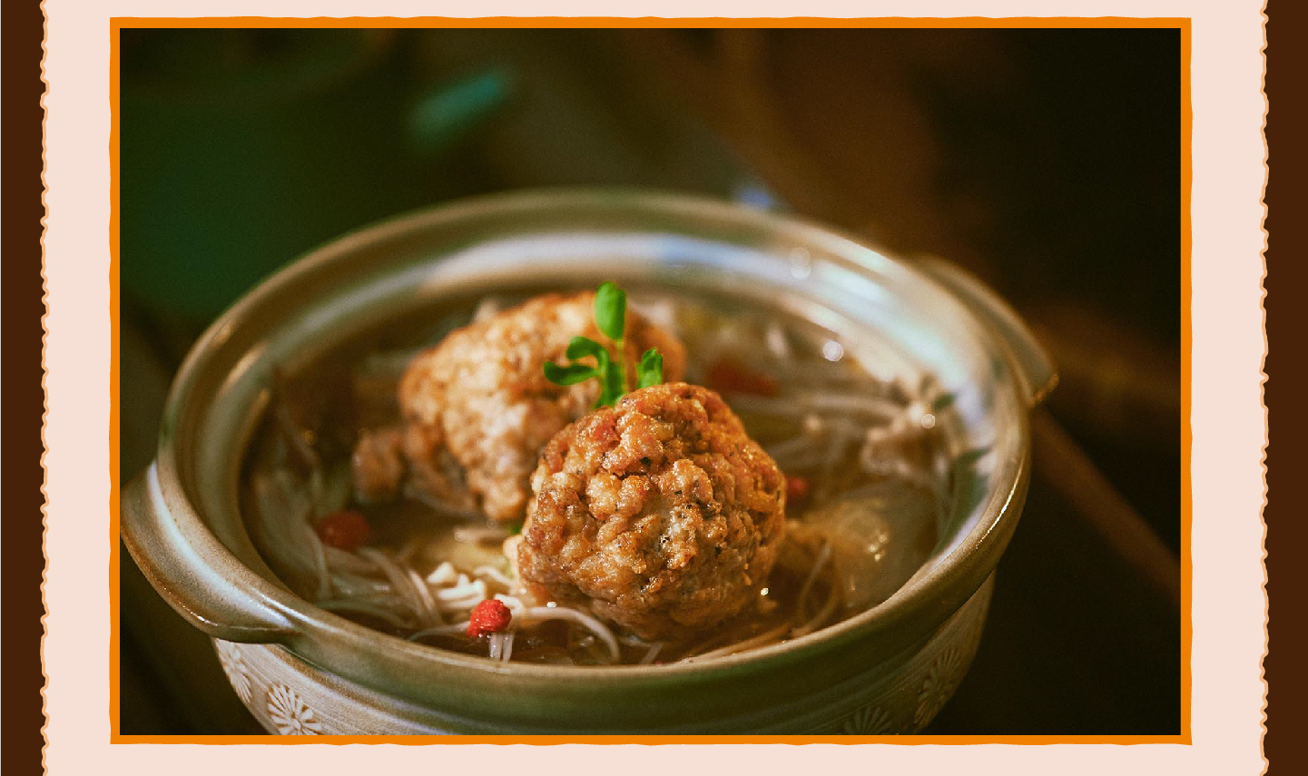 三小市集 茶香永續年菜｜第三道：砂鍋茶香獅子頭