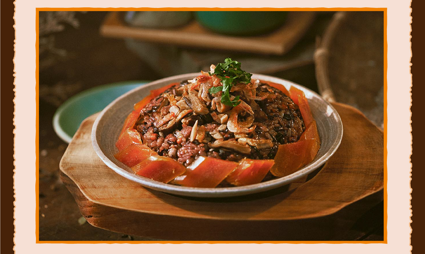 三小市集 茶香永續年菜｜第四道：茶香烏魚子油飯