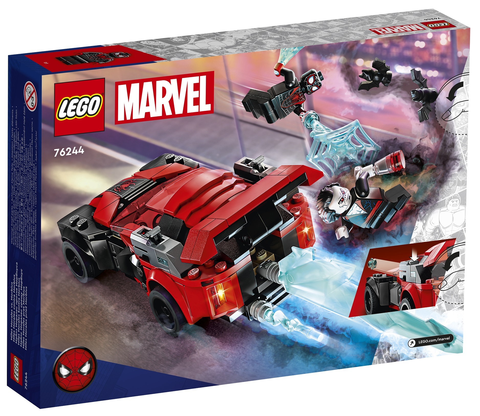 [飛米樂高積木磚賣店] LEGO 76244 Marvel - 邁爾斯蜘蛛人與魔比斯