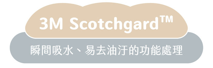 3M Scotchgard™|瞬間吸水、易去油污的功能處理