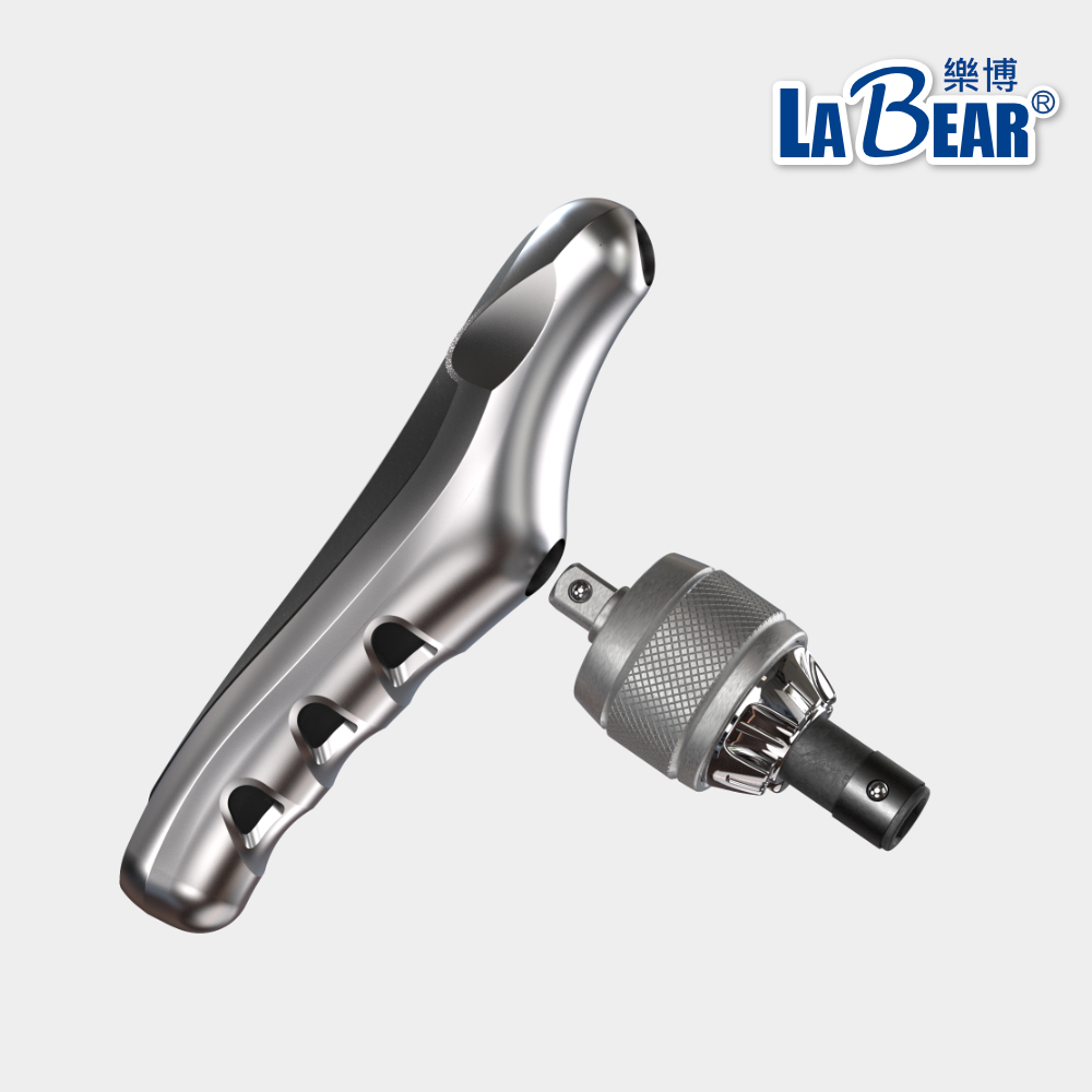 【LaBear】獨家設計 3用手柄 + 豪華型掌心棘輪組 45°/90°/180° 3way手柄 掌心棘輪 台