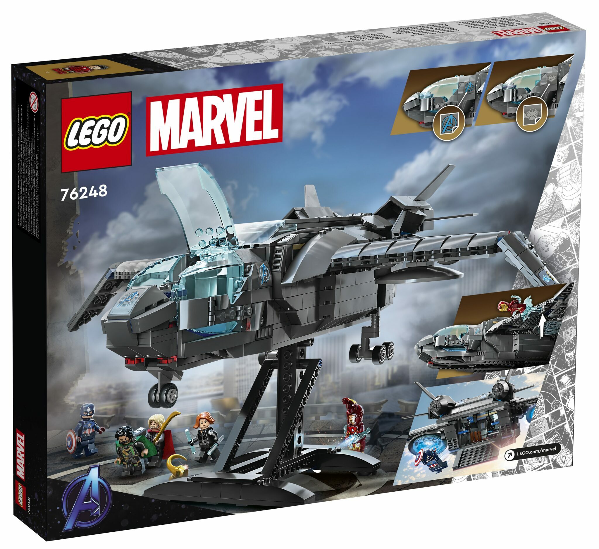 [飛米樂高積木磚賣店] LEGO 76248 Marvel - 復仇者聯盟 昆式戰機