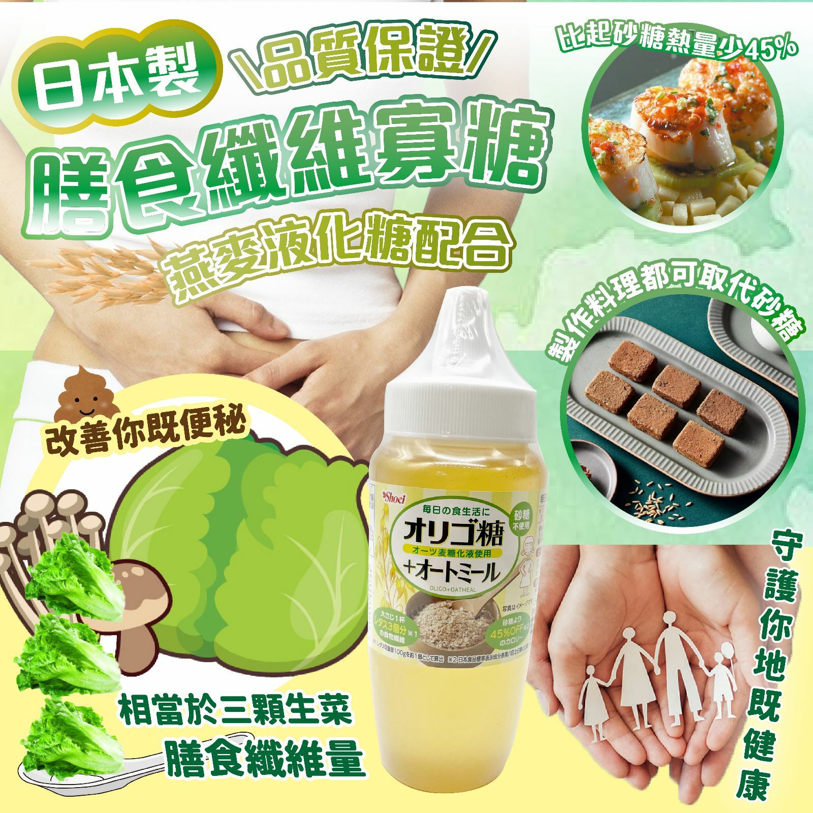 日本製膳食纖維寡糖燕麥液化糖配合