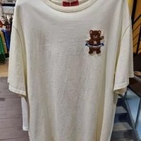 [S] YSW STAR BEAR T-SHIRT,WHITE, H2WTS01IVRA (SYW134)
