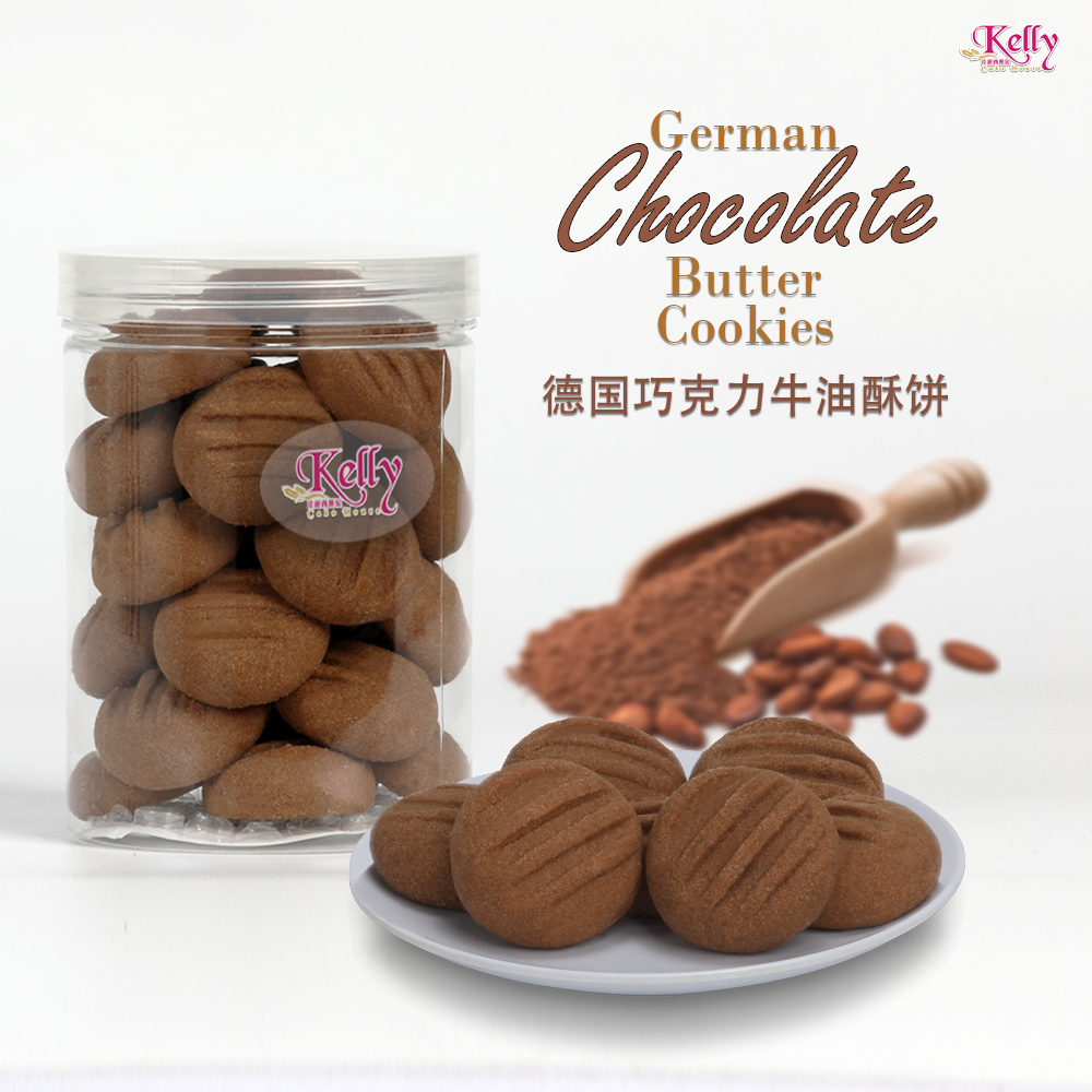 German Chocolate Butter Cookies