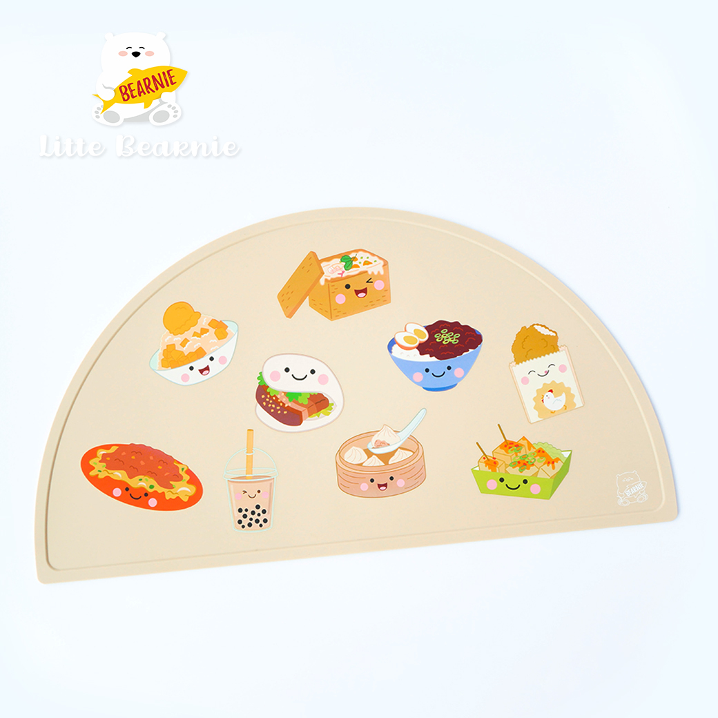 台灣小吃矽膠餐墊【多款】-新加坡Little Bearnie 小貝尼兒童矽膠餐具