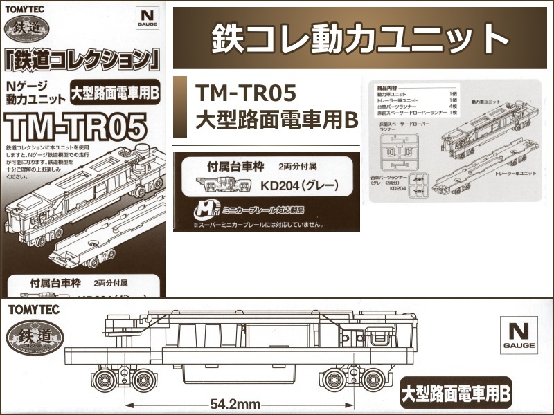 TOMYTEC 268291 鐵道系列 動力 TM-TR05 (大型路面電車用B)