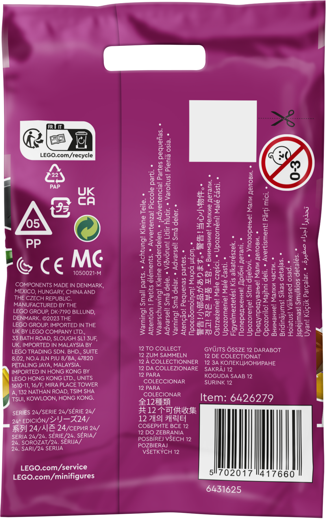 [飛米樂高積木磚賣店] LEGO 71037 Minifigures-第 24 代(隨機角色)