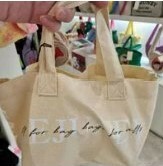 [S] LE.JUNEV BAGS FOR ALL MINI TOTE,CREAM, SLJV102 (SLJV102)