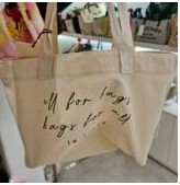 [S] LE.JUNEV ALL FOR BAGS MINI TOTE,CREAM, SLJV103 (SLJV103)