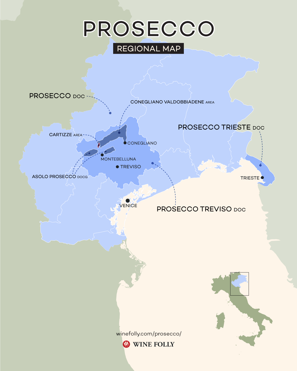 Prosecco Map, Prosecco