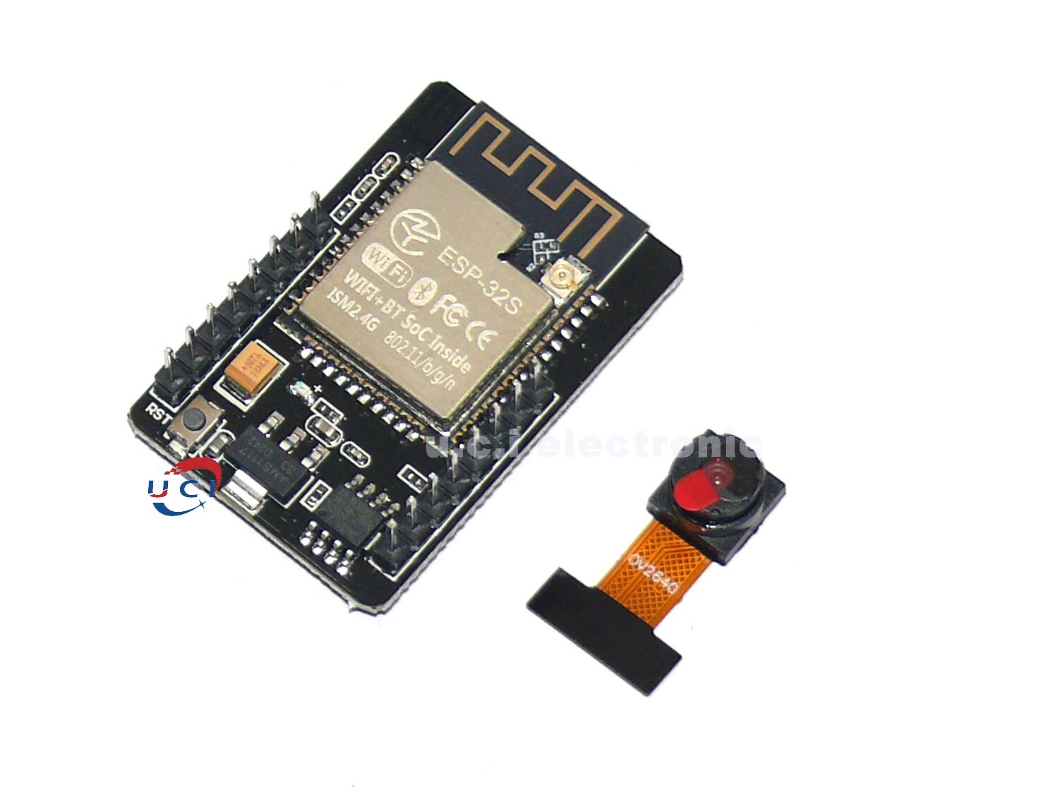 【UCI電子】(H-2)  ESP32 CAM開發板 WiFi+藍牙模組 ESP32-CAM開發板+OV2640鏡頭